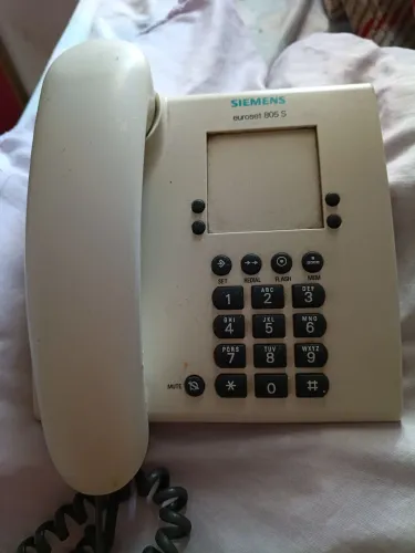 Relíquia,telefone fixo com fio Siemens Euroset 805 S. Funcionando