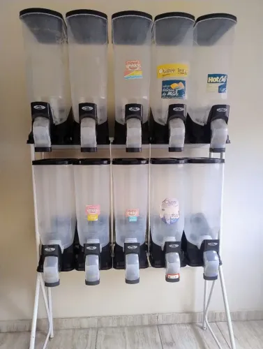 dispenser, graneleiro, para pet shop 10 container de 40 litros