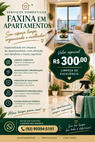 Limpeza de excelência, qualidade garantida