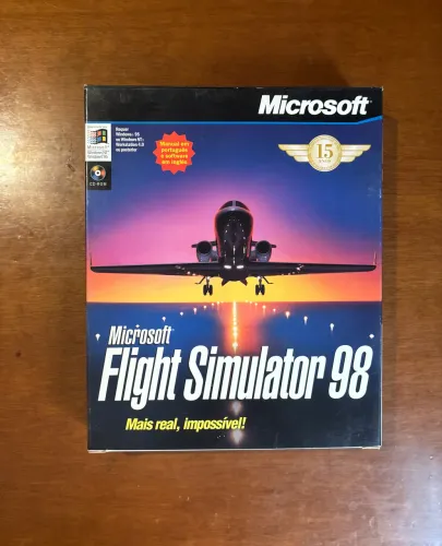  Flight Simulator 98 Microsoft Para PC BIG BOX