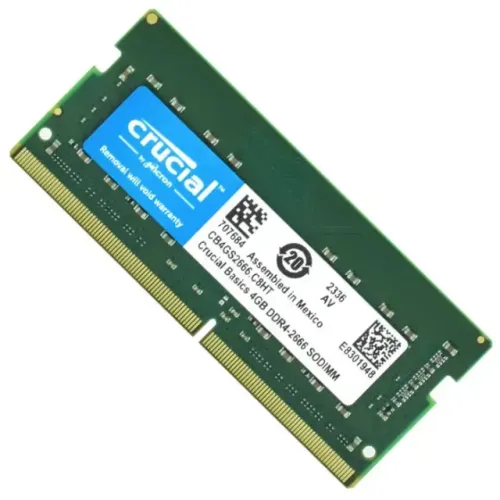 Memoria RAM 4GB DDR4 2666MHZ Notebook CRUCIAL NOVO