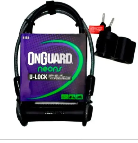Cadeado U-lock + Cabo Onguard