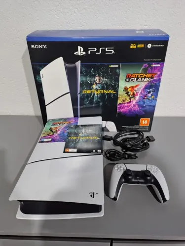 PS5 SLIM ZERO, ACEITO PS4 SLIM + 2000,00 GARANTIA PARCELO. LOJA 20 ANOS