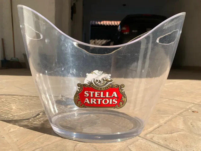 Balde Stella Artois em acrílico original - NOVO