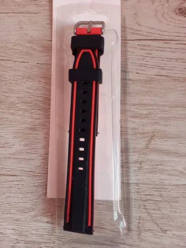 Pulseira para relogio, de silicone duas cores largura 20mm com pinos de liberação rapida