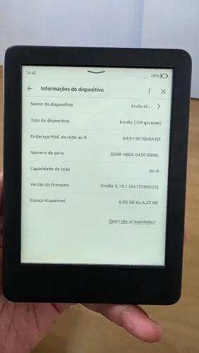 Kindle 10a Geração original + 150 livros digitais