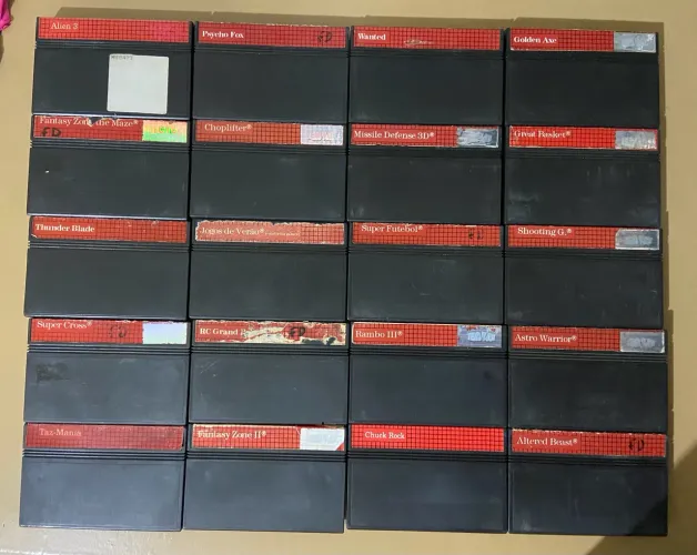 Jogos originais Master System