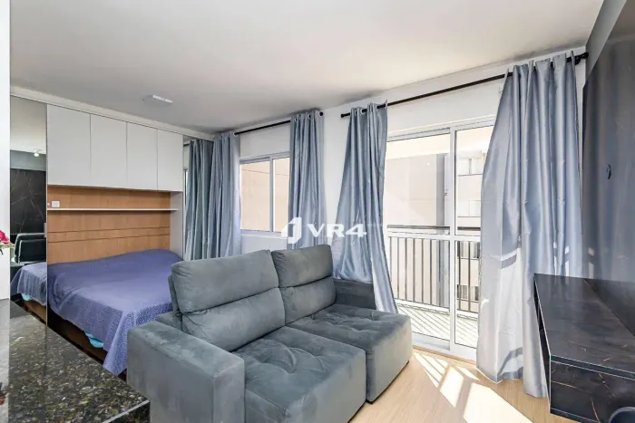 Studio com 1 dormitório e 1 vaga para alugar por R$2.190/mês - Capão Raso - Curritiba/PR
