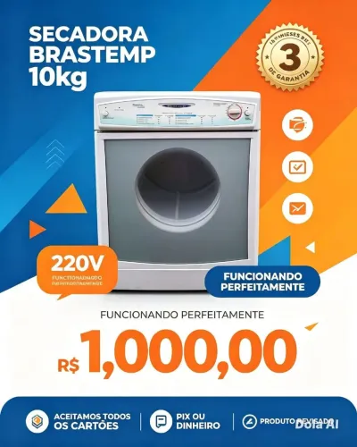 Secadora Brastemp 10kg 220w