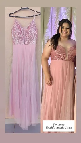 Vende-se vestido rosê