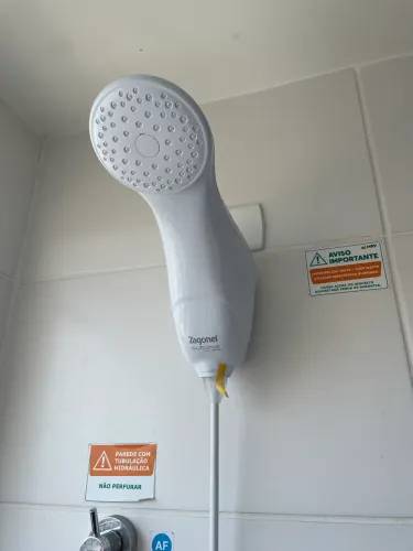 Chuveiro Sublime Eletrônica Blindado 4000w 220v Branco Zagonel