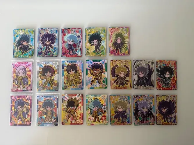 Cartas Kayou Cavaleiros do Zodíaco Série SS-QR (conforme foto) - Cartas Raras!!