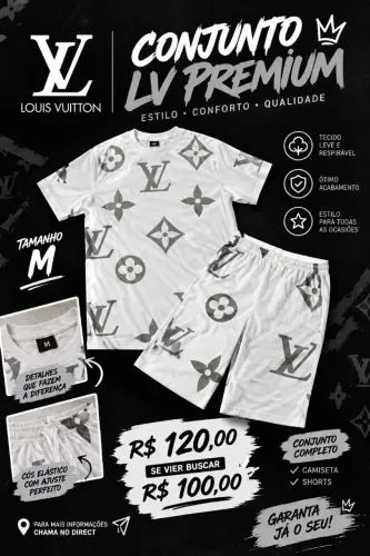 Conjunto Louis viton branco
