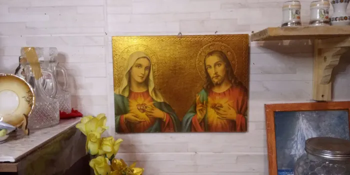  Arte sacra. Quadro de motivo religioso