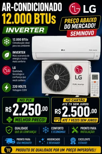 Ar condicionado seminovo