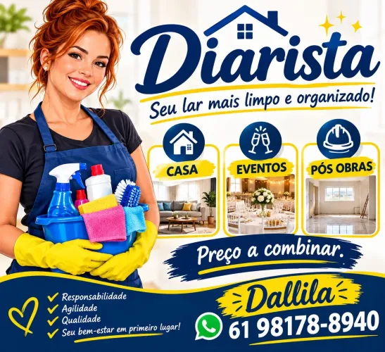 Diarista todo DF