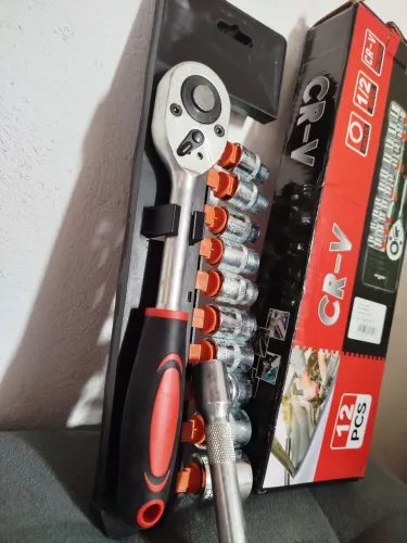 ? Kit Chave Catraca Reforçada 12 Peças - Profissional!