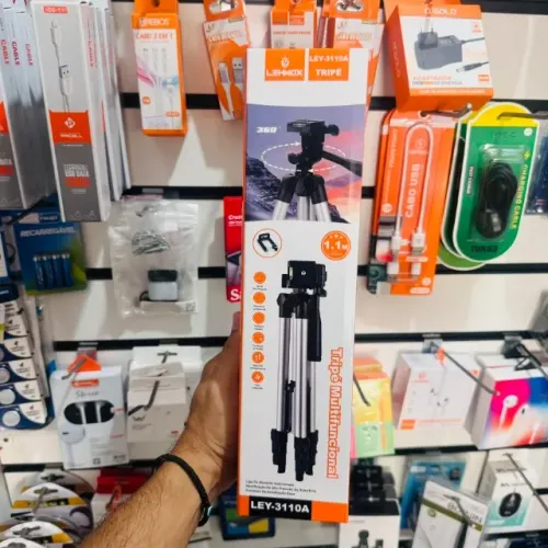 Tripé Para Câmera Retrátil Suporte Celular Bolsa TriPod 330A
