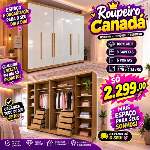 Guarda roupas novos