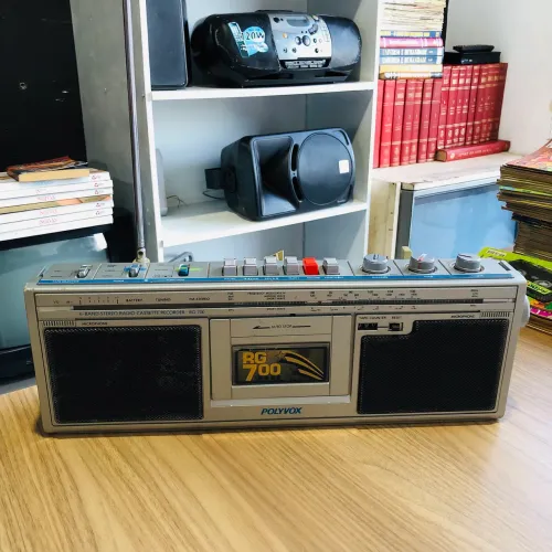 Toca fita polyvox rg700 funcionando toca fita e rádio 