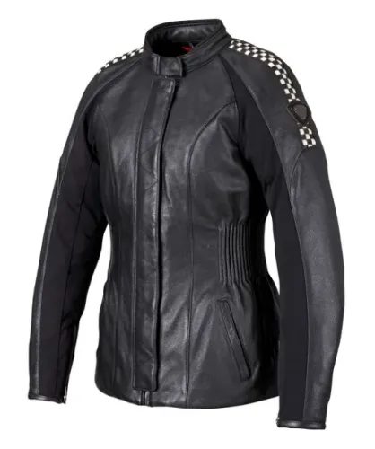 Jaqueta de Couro Feminina Triumph Cafe Racer Retro Moto - Tamanho P