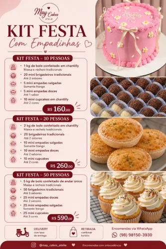 KIT FESTA COM EMPADINHAS 