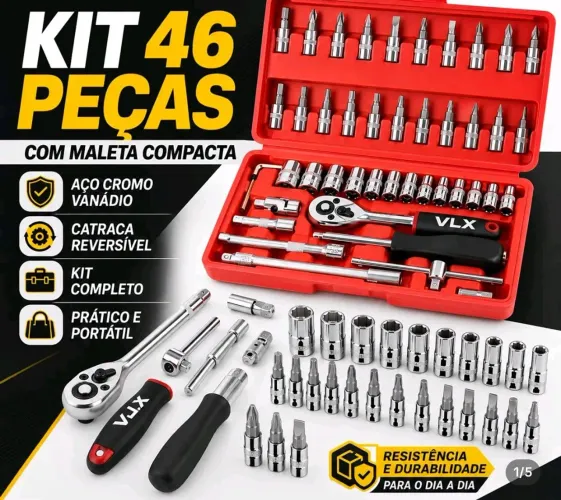 Kit ferramentas 46 peças