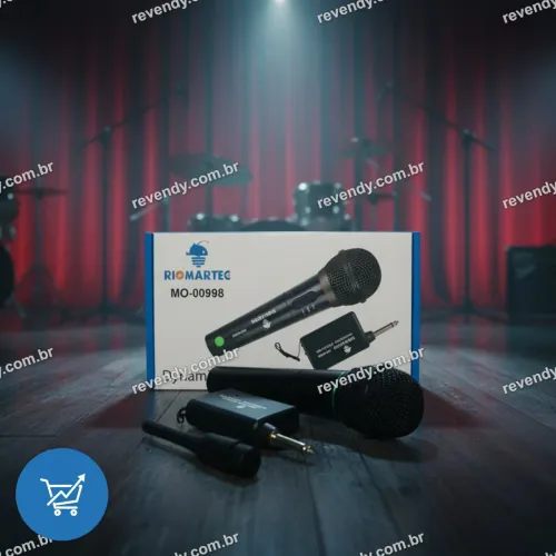 Microfone para karaokê sem fio - qualidade em áudio - entrega grátis