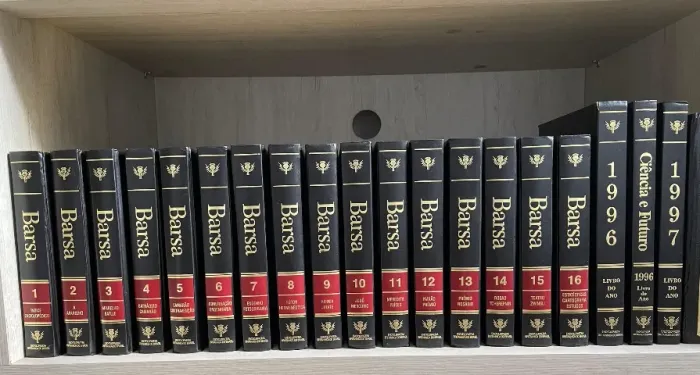 Enciclopédia Barsa 1995 Capa Preta Completa + 3 Livros Extra