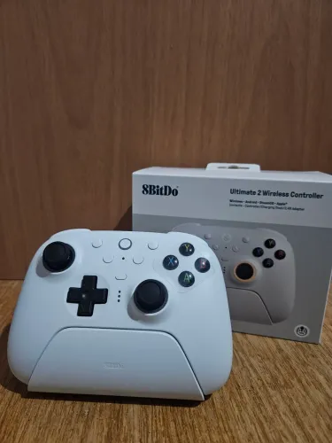 Controle 8bitdo ultimate 2 Branco Novo