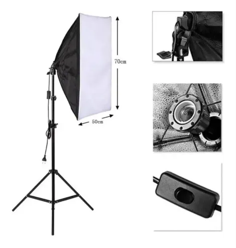 Kit 08 Itens Iluminação e Estúdio Fotografia