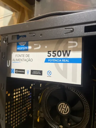 Fonte Hoopson 550w de Computador com cooler 