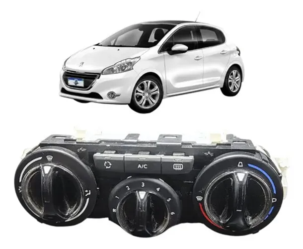Painel Comando Ar Condicionado Peugeot 208 1.5 2015 Uzad0