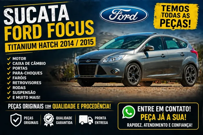 Sucata ford focus hatch 2014 2015 capo parachoque farol airbag porta tampa retrovisor 