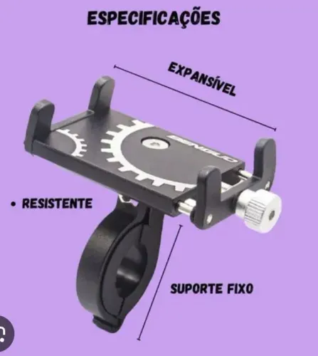 Suporte celular inox