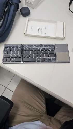 Teclado Portátil Bluetooth Original Samsung XFOLDING TOUCH PRO com Ç