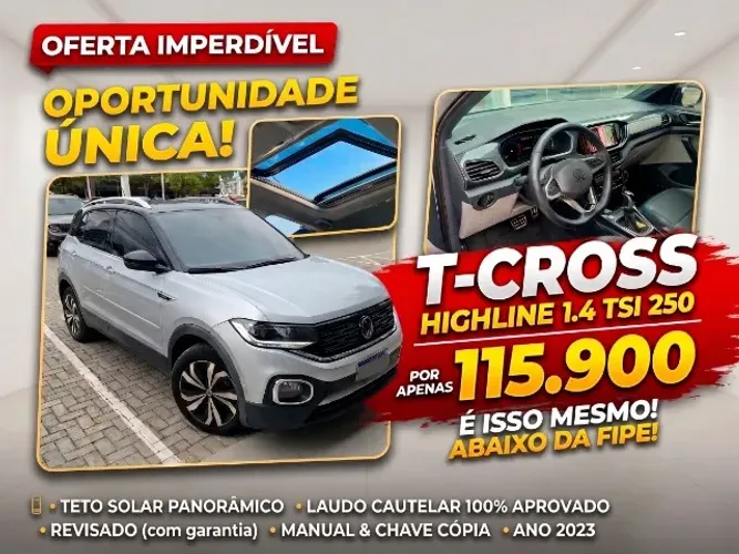 Volkswagen T-Cross Highline 1.4 TSI Flex 16V 5P AUT 2023