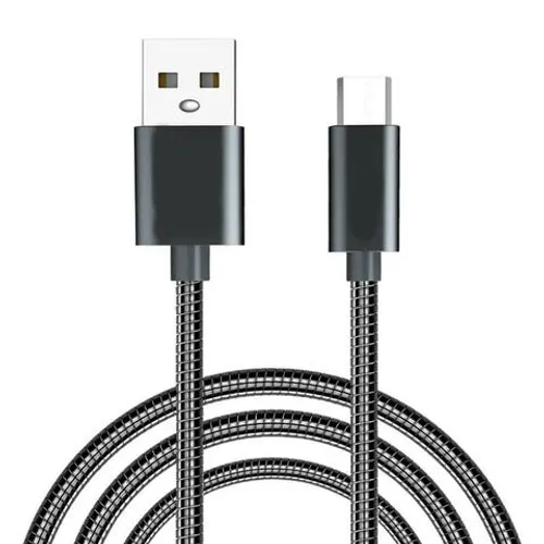 Cabo Carregador Usb Metal Reforçado V8 Micro Usb Samsung LG Moto Xperia