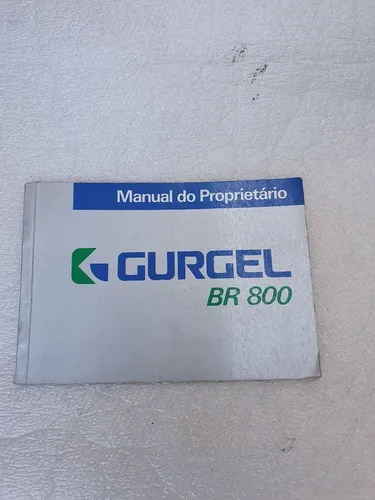 Gurgel br800 manual proprietário novo original