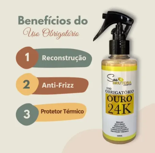 Uso Obrigatório Ouro 24k Sua Brutona - 260ml