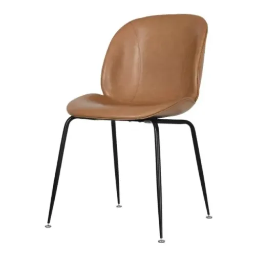 Cadeira Interlocutor UDYR Corino Caramelo Conforto Elegante Ergonômica Modelo 37004