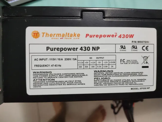 Fonte Thermaltake Purepower 430 NP - PC Gamer
