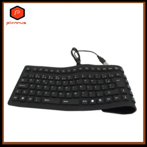 Teclado Dobrável Flexível Do Silicone De Usb De 108 Chaves ABNT2 (z483)