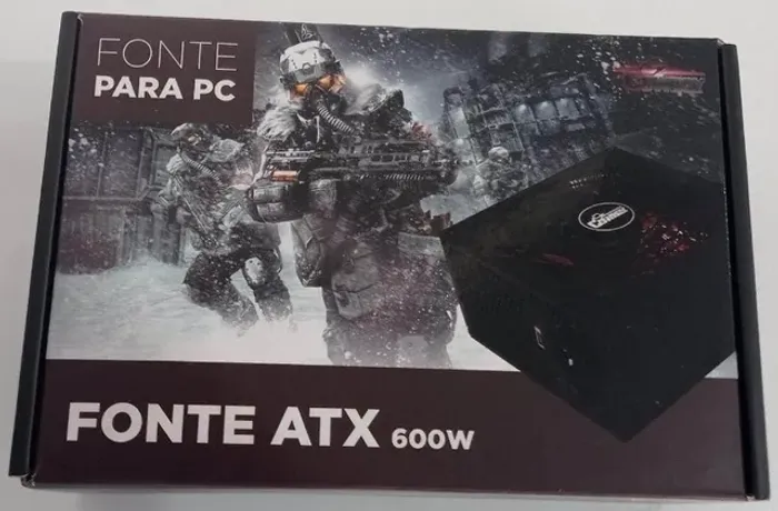 fonte atx 600w nova