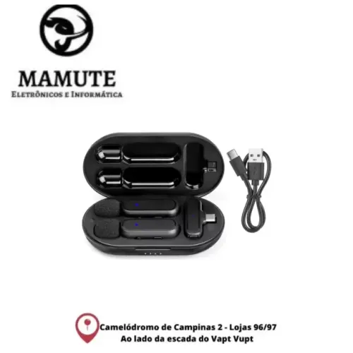 Microfone De Lapela Duplo Profissional H'Maston 