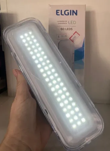 Luminária De Emergência 60 LEDS - Até 6h Autonomia Loja Coimbra Computadores Entregamos