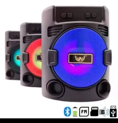 Caixinha de som via Bluetooth recarregável