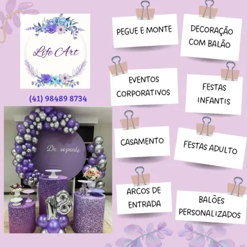 Life Art decoração de festas !!!