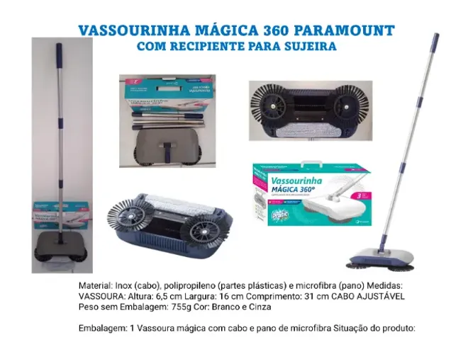 Vassourinha Mágica 360 - Sua ajudante na limpeza - Promoção