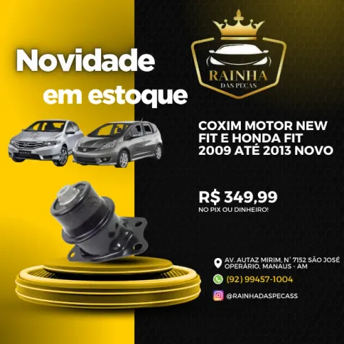 Coxim Motor New Fit e Honda Fit 2009 até 2013 Novo
